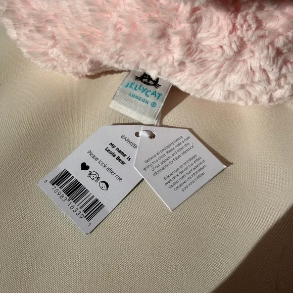 SPRING SALE🌷 NWT Leola Bear Jellycat 💗 Medium Size - Picture 3 of 7